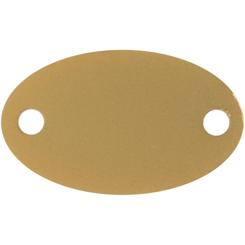 Шильдик металлический Alfa Oval, золотистый Шильдик металлический Alfa Oval, золотистый