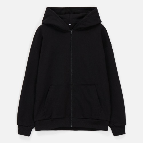 Толстовка унисекс оверсайз Sartoro, черная Толстовка унисекс оверсайз Sartoro, черная