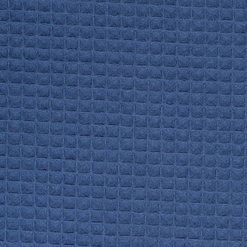 Халат вафельный Kimono, темно-синий фото 3