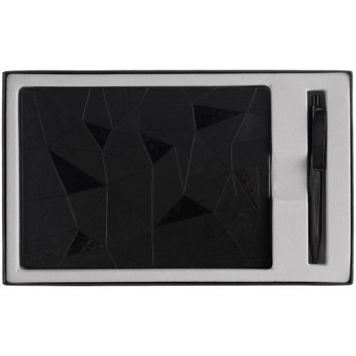 Набор Gems: ежедневник и ручка, черный фото 3