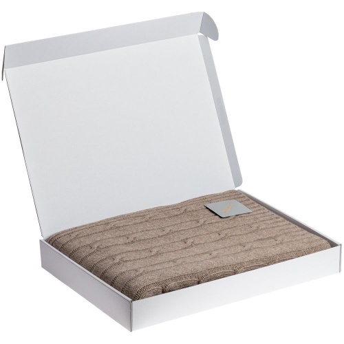 Плед Auray, бежевый фото 10