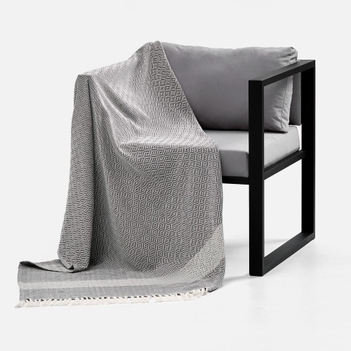 Плед Ladakh, серый фото 3