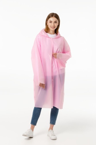 Дождевик-плащ CloudTime, розовый фото 7