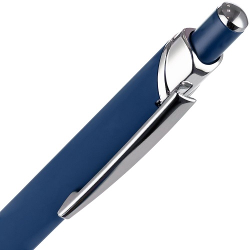 Ручка шариковая Chromos Soft Touch, синяя фото 2 Ручка шариковая Chromos Soft Touch, синяя фото 2