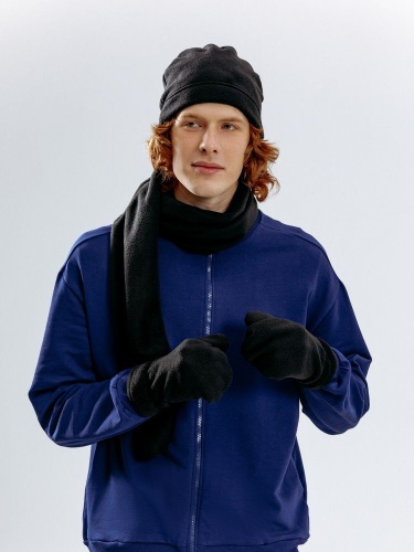 Шарф Fleecy, черный фото 4 Шарф Fleecy, черный фото 4