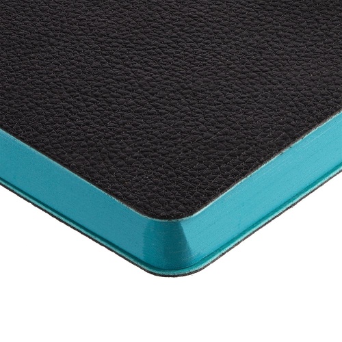 Ежедневник Boom, недатированный, черный с бирюзовым фото 3 Ежедневник Boom, недатированный, черный с бирюзовым фото 3