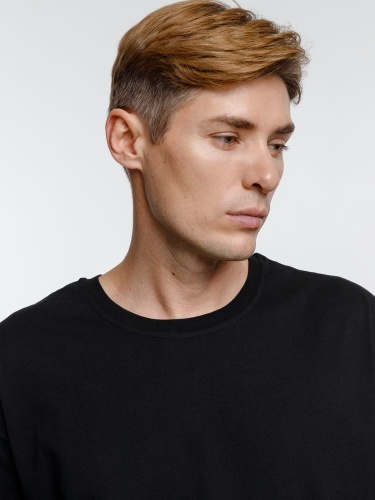 Футболка оверсайз унисекс Base Space, черная фото 3