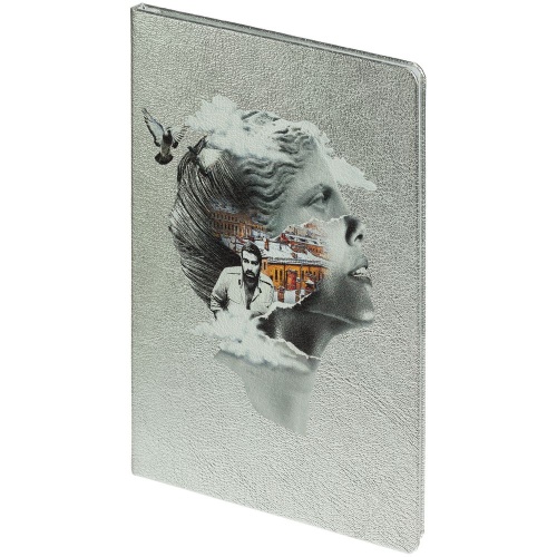 Блокнот «Подруга Питер», серебристый Блокнот «Подруга Питер», серебристый