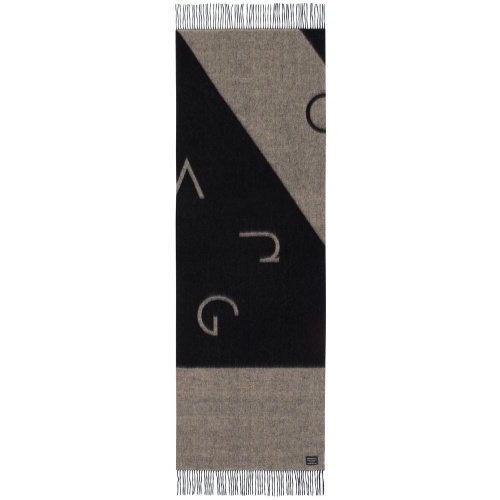 Палантин Charming, черный с бежевым фото 11 Палантин Charming, черный с бежевым фото 11