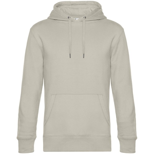 Толстовка с капюшоном унисекс King, дымчато-серая Толстовка с капюшоном унисекс King, дымчато-серая