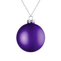 Елочный шар Finery Matt, 8 см, матовый фиолетовый