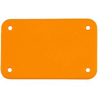 Лейбл из ПВХ Kreta, S, оранжевый неон