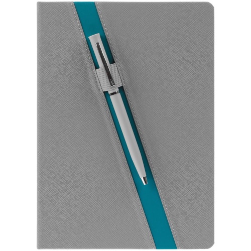 Ежедневник Rubikon, недатированный серо-бирюзовый фото 7 Ежедневник Rubikon, недатированный серо-бирюзовый фото 7