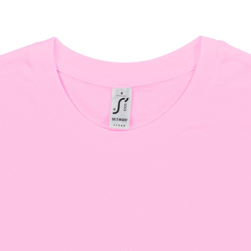 Футболка унисекс Regent 150, розовая орхидея фото 4