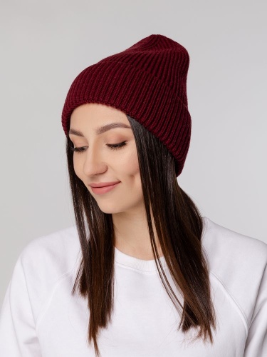 Шапка Tommi, бордовая фото 5