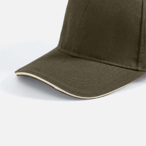 Бейсболка Buffalo, хаки с бежевым фото 3 Бейсболка Buffalo, хаки с бежевым фото 3