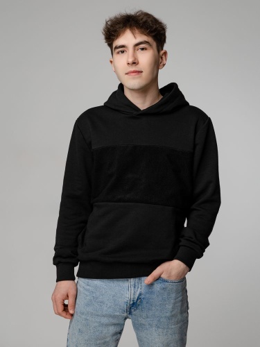 Худи унисекс Patch Catcher со вставкой из липучки, черное фото 13