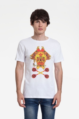 Футболка Yo Ho Hohloma, белая Футболка Yo Ho Hohloma, белая