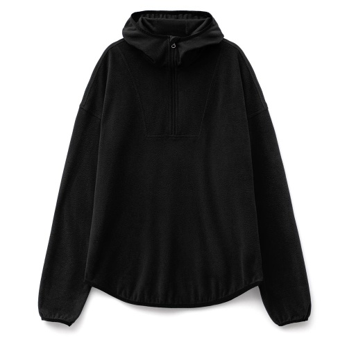 Анорак флисовый унисекс Fliska, черный фото 2 Анорак флисовый унисекс Fliska, черный фото 2