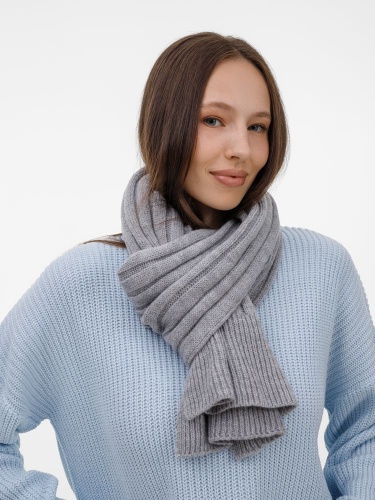 Шарф Bellish, светло-серый меланж фото 4