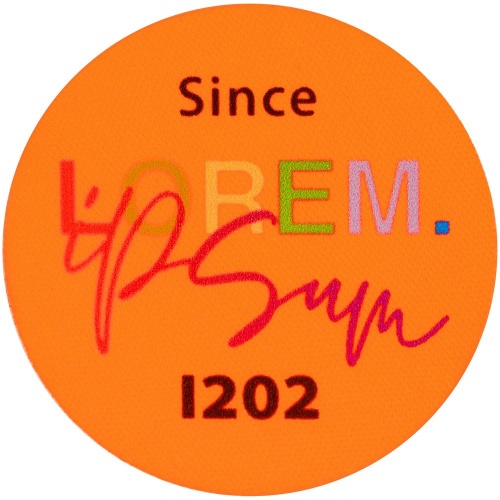 Наклейка тканевая Lunga Round, M, оранжевый неон фото 3 Наклейка тканевая Lunga Round, M, оранжевый неон фото 3