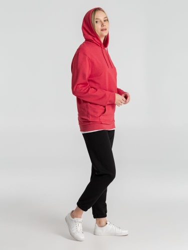 Толстовка с капюшоном унисекс Hoodie, красный меланж фото 16 Толстовка с капюшоном унисекс Hoodie, красный меланж фото 16
