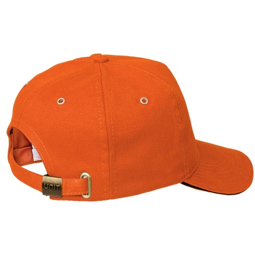 Бейсболка Unit Сlassic, оранжевая с черным кантом фото 3 Бейсболка Unit Сlassic, оранжевая с черным кантом фото 3