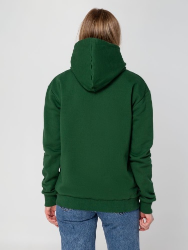 Толстовка с капюшоном Unit Kirenga Heavy, темно-зеленая фото 14 Толстовка с капюшоном Unit Kirenga Heavy, темно-зеленая фото 14