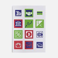 Стикерпак бумажный Industry, финансы