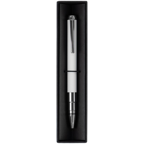 Ручка шариковая Kugel Chrome, белая фото 4 Ручка шариковая Kugel Chrome, белая фото 4