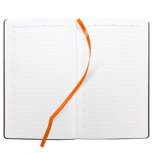 Ежедневник Knit, недатированный, оранжевый фото 4