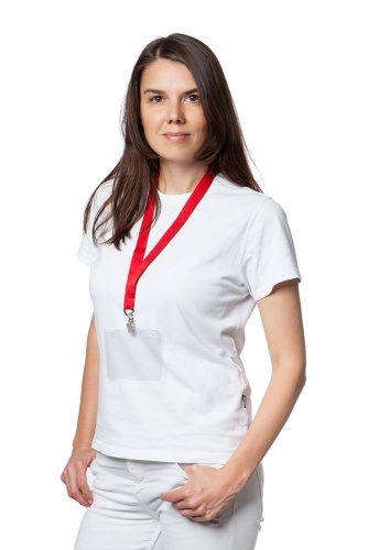 Лента для бейджа Neckband, красная фото 5 Лента для бейджа Neckband, красная фото 5