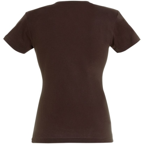 Футболка женская Miss 150, шоколадно-коричневая фото 3