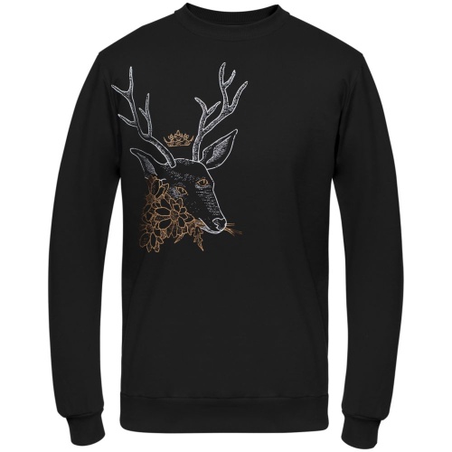 Толстовка «Источник. Олень», черная фото 5 Толстовка «Источник. Олень», черная фото 5