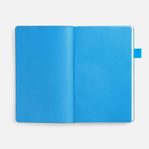 Ежедневник White Shall, недатированный, бело-голубой фото 3