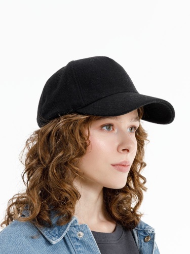 Бейсболка Woolridge, черная фото 5 Бейсболка Woolridge, черная фото 5