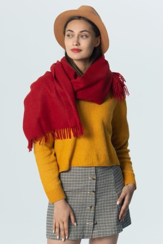 Палантин Classic, красный фото 4