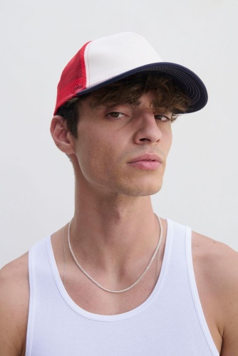 Бейсболка Blink, синяя (джинс) с бежевым фото 5 Бейсболка Blink, синяя (джинс) с бежевым фото 5