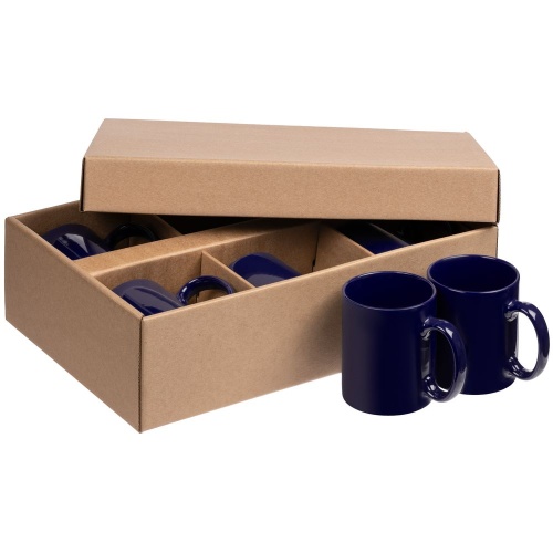 Набор из 6 кружек Promo, темно-синий фото 3