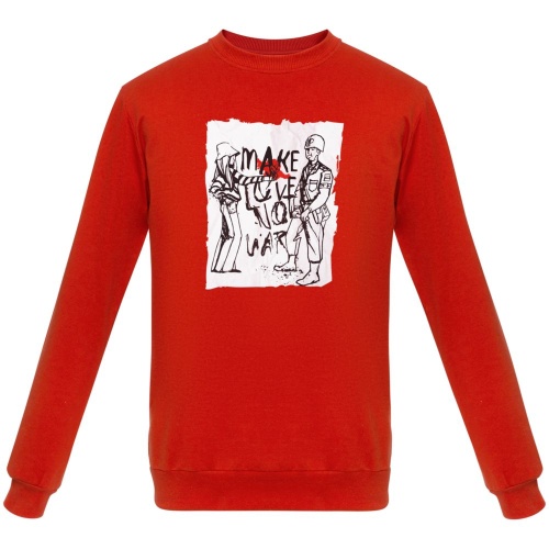 Толстовка Make Love, красная фото 4 Толстовка Make Love, красная фото 4