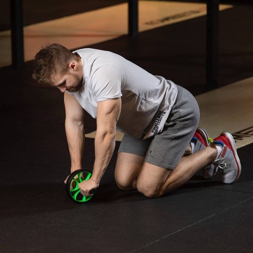 Ролик для пресса Super Press, зеленый фото 5