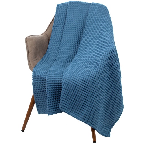 Плед Boho, синий фото 3