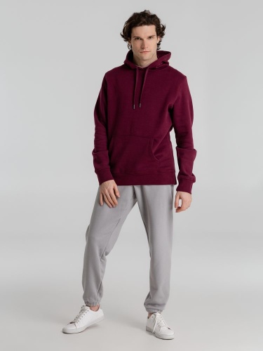 Толстовка с капюшоном унисекс King, бордовая фото 10 Толстовка с капюшоном унисекс King, бордовая фото 10