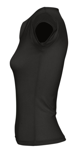 Футболка женская Mint 170, черная фото 4