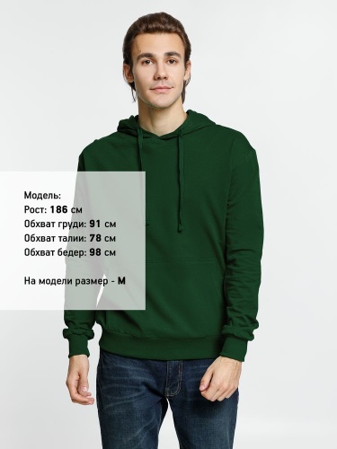 Худи Kirenga 2.0, темно-зеленое фото 3 Худи Kirenga 2.0, темно-зеленое фото 3