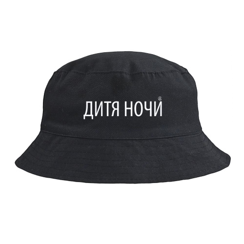 Панама «Дитя ночи» со светящимся принтом, черная Панама «Дитя ночи» со светящимся принтом, черная