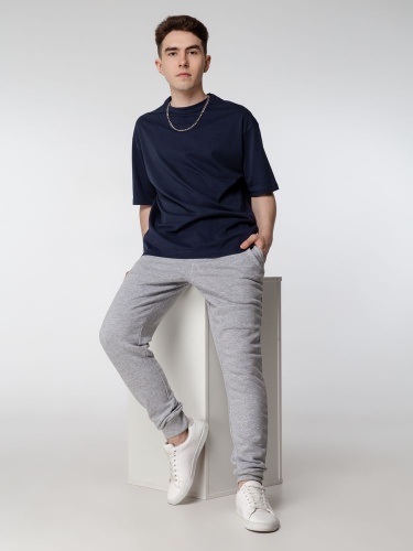 Футболка оверсайз мужская Boxy Men, синяя (джинс) фото 4