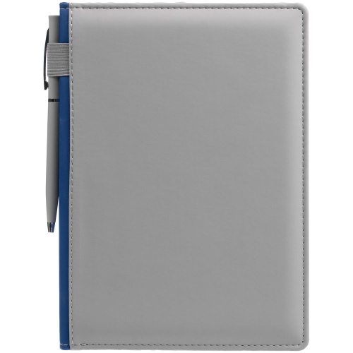 Ежедневник Spain Shall, недатированный, серый с синим фото 7