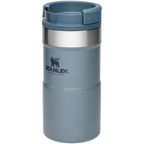 Термокружка Stanley Classic Neverleak 250, голубая фото 4 Термокружка Stanley Classic Neverleak 250, голубая фото 4