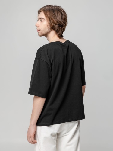 Футболка унисекс оверсайз Street Vibes, черная фото 8